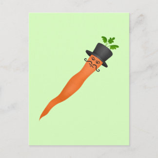 Cartão Postal Cenouras ricos engraçadas