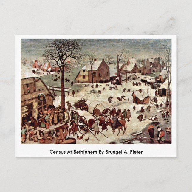 Cartão Postal Censo Em Belém Por Bruegel A. Pieter (Frente)