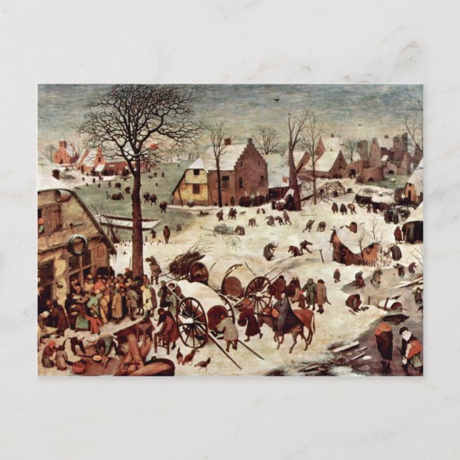 Cartão Postal Censo Em Belém Por Bruegel D. Ä. Pieter (Frente)