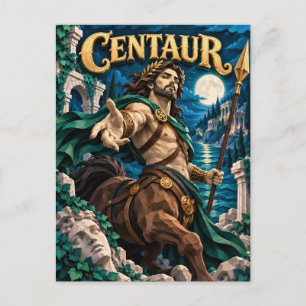 Cartão Postal Centauro, Monstro de Corte de Papel