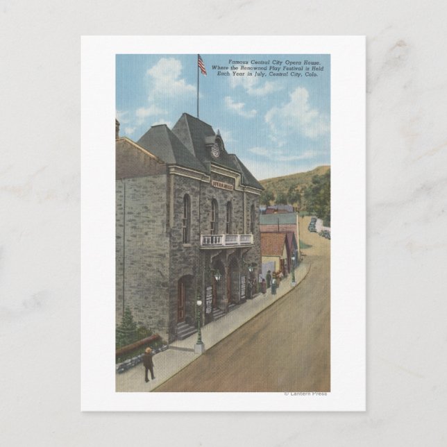 Cartão Postal Central City, Colorado - City Opera House (Frente)