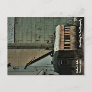 Cartão Postal Central e Lake Train Tracks Delaware, Ohio