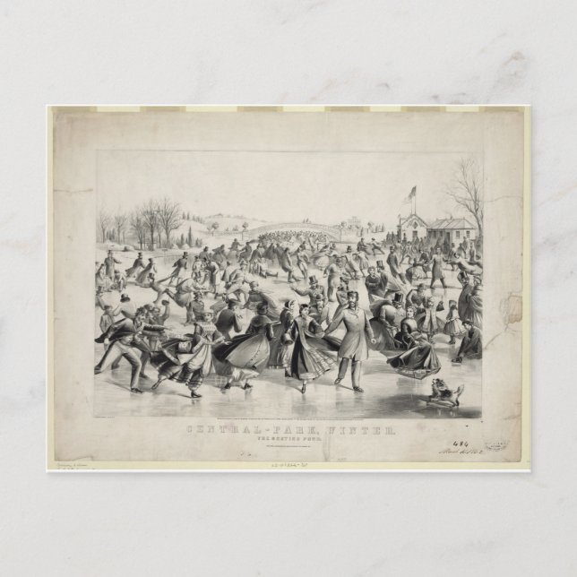 Cartão Postal Central Park, 1862, Currier & Ives (Frente)