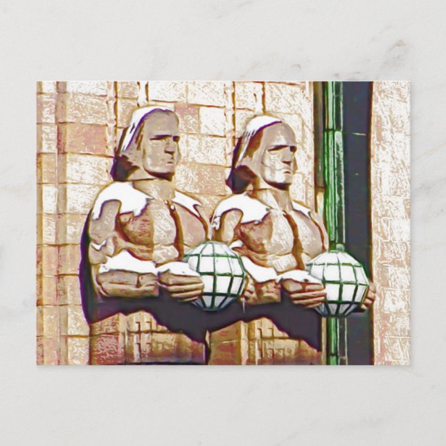 Cartão Postal Central Railway Station, Helsinki (Frente)