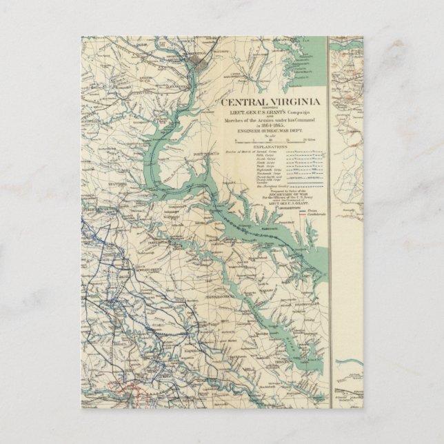 Cartão Postal Central Virginia 18641865 (Frente)