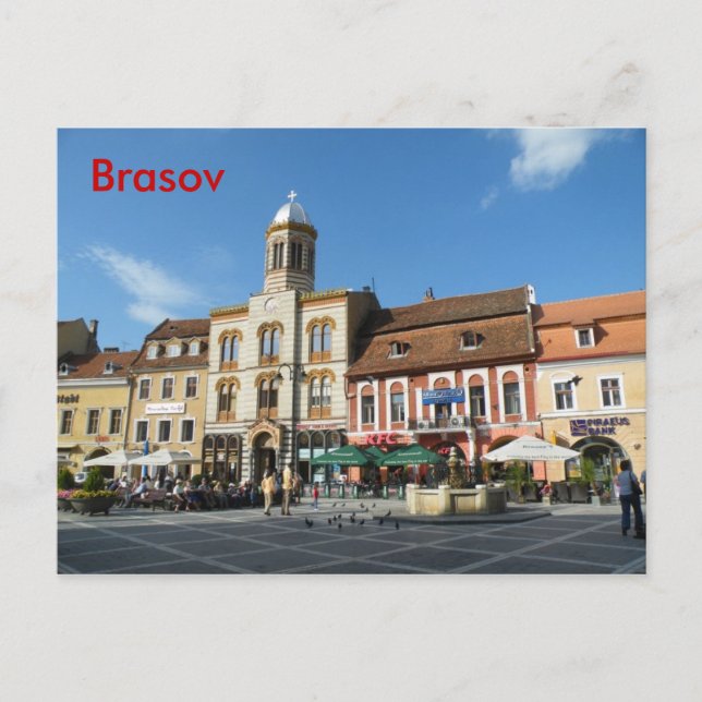 Cartão Postal Centro Brasov (Frente)