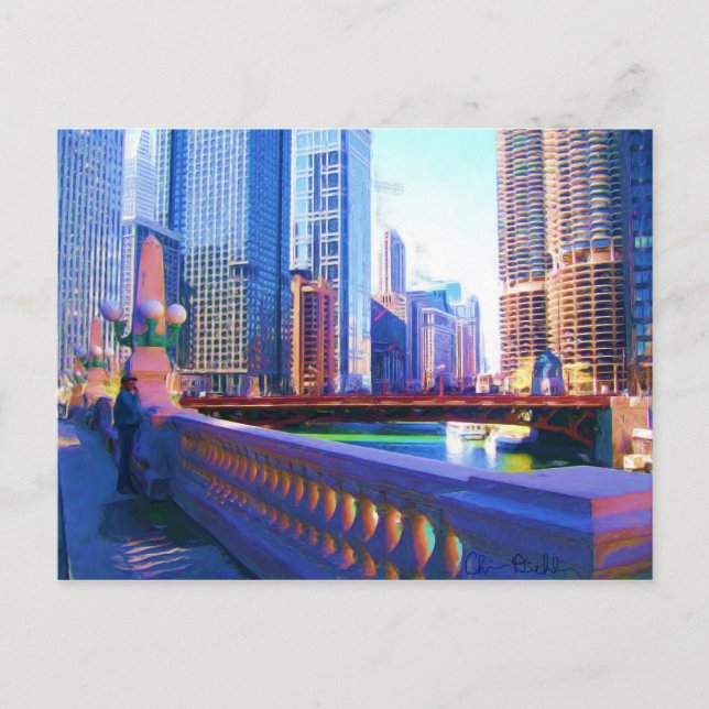 Cartão Postal Centro Chicago (Frente)