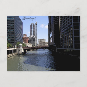 Cartão Postal Centro Chicago por River