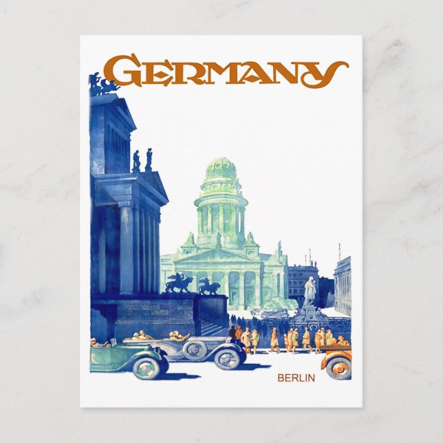 Cartão Postal Centro da cidade de Berlim, Alemanha (Frente)