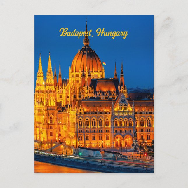 Cartão Postal Centro da Cidade de Budapeste, Hungria, (Frente)