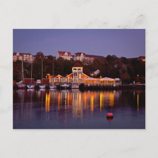 Cartão Postal centro da cidade de Flensburg no norte da Alemanha