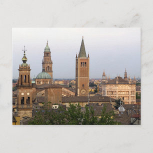 Cartão Postal centro da cidade de Parma; Igreja Battistero à