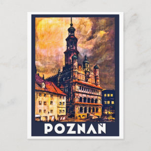 Cartão Postal Centro da cidade de Poznan