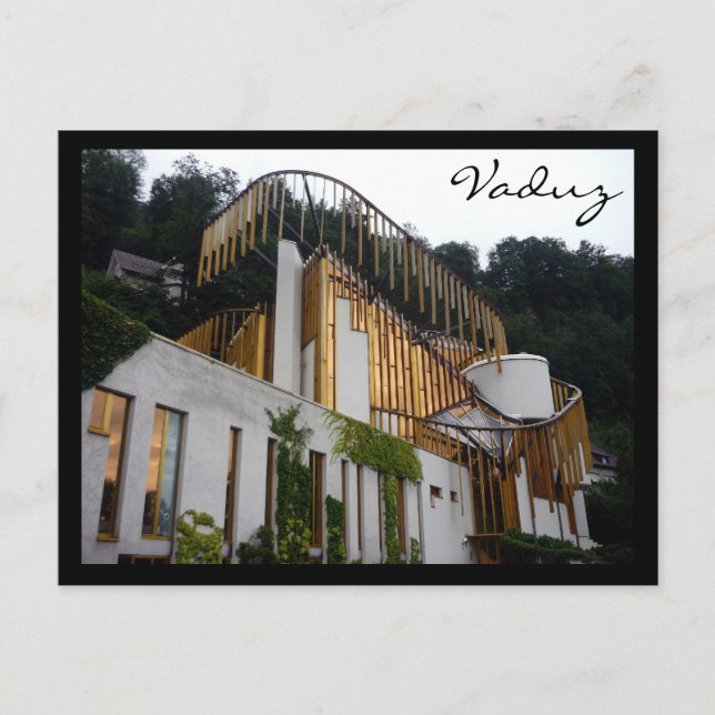 Cartão Postal centro de artes de vaduz (Frente)