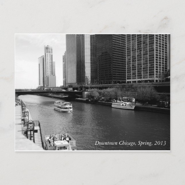 Cartão Postal Centro de barcos, Chicago, Primavera de 2013 (Frente)