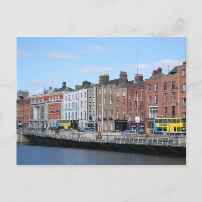 Cartão Postal Centro de Dublin para a Vida (Frente)