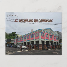 Cartão Postal Centro de Kingstown São Vicente 