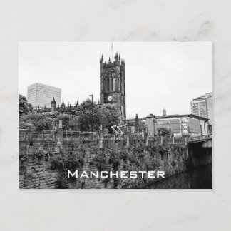 Cartão Postal Centro de Manchester e Catedral