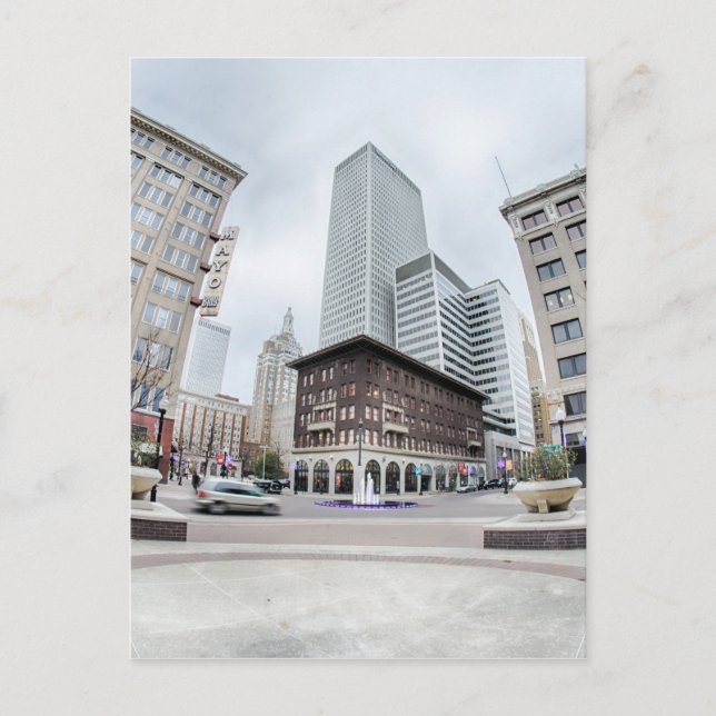 Cartão Postal centro de Oklahoma tulsa (Frente)
