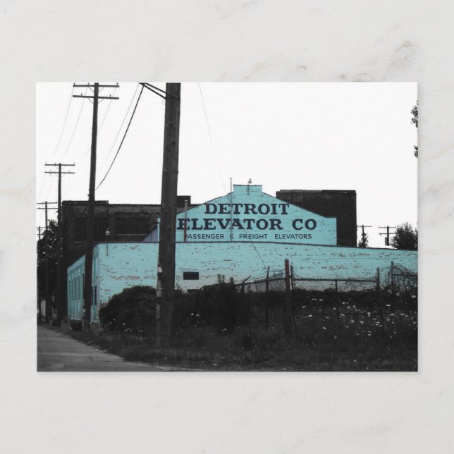 Cartão Postal Centro Detroit (Frente)