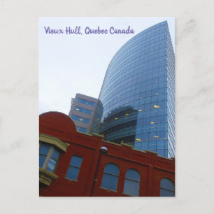 Cartão Postal Centro dos edifícios antigos e novos Vieux Hull