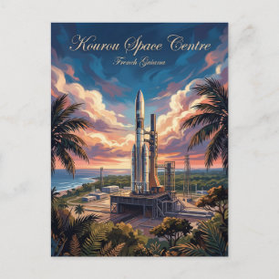 Cartão Postal Centro Espacial de Guiana Guiana Francesa