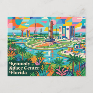Cartão Postal Centro Espacial Kennedy Flórida