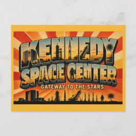 Cartão Postal Centro Espacial Kennedy Flórida Portal para as Est
