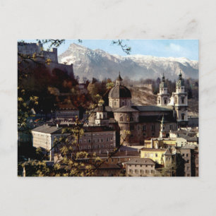 Cartão Postal Centro Histórico Antigo de Salzburgo e Horizonte A