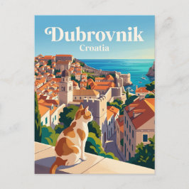 Cartão Postal Centro Histórico de Dubrovnik Croácia