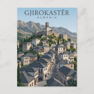 Cartão Postal Centro Histórico de Gjirokaster Albânia