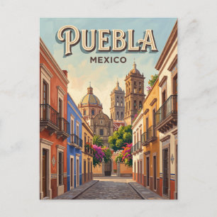 Cartão Postal Centro Histórico de Puebla México
