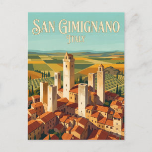 Cartão Postal Centro Histórico de San Gimignano Itália