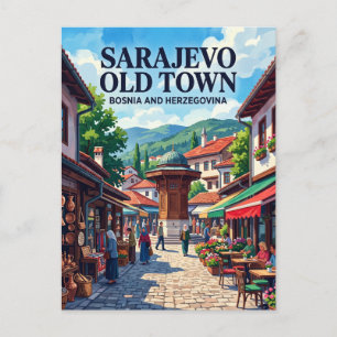 Cartão Postal Centro Histórico de Sarajevo (Baščaršija)