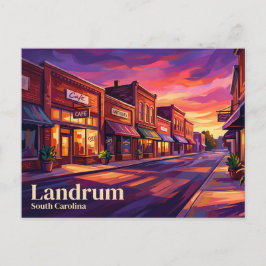 Cartão Postal Centro Histórico Landrum EUA