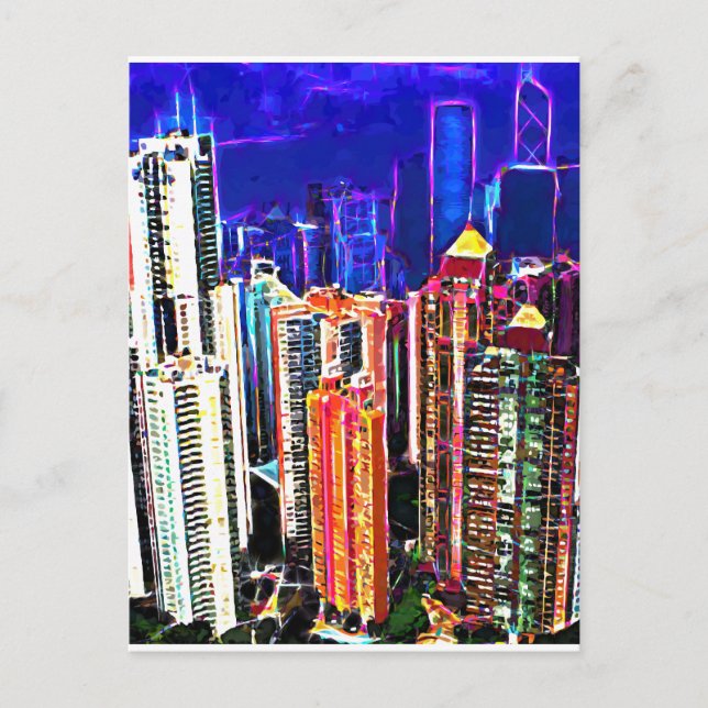Cartão Postal Centro Hong Kong: China: (Frente)