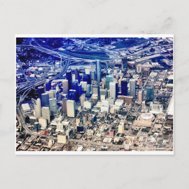 Cartão Postal Centro Houston Panorâmica (Frente)