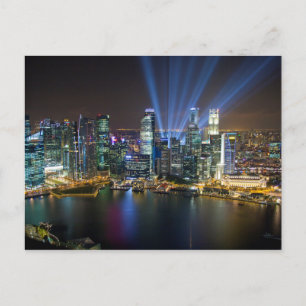 Cartão Postal Centro Lightshow de Singapura