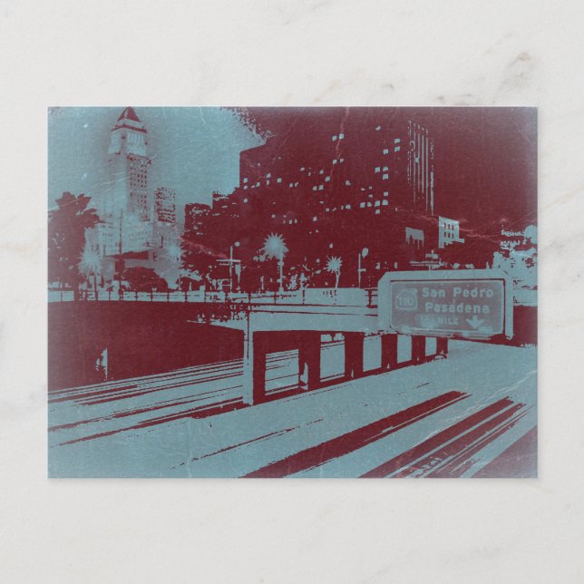 Cartão Postal Centro Los Angeles (Frente)