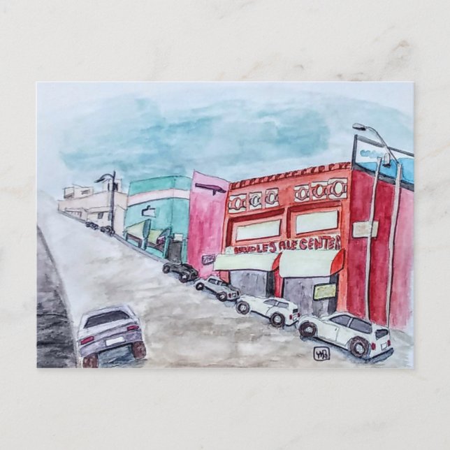 Cartão Postal Centro Los Angeles (Frente)