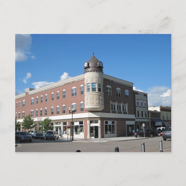 Cartão Postal Centro Paso Robles da Torre de Relógio (Frente)