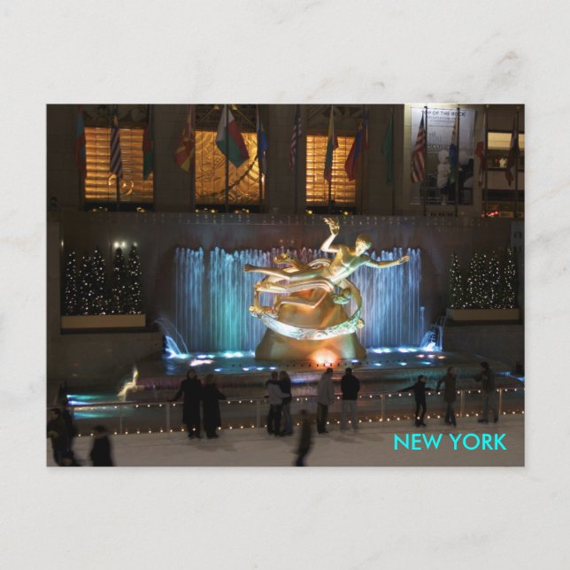 Cartão Postal centro rockerfella (Frente)