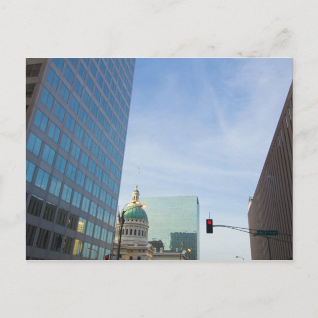 Cartão Postal Centro Rua Louis, Missouri (Frente)