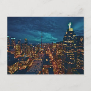 Cartão Postal Centro Toronto Cityscape, Centro Toronto,