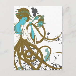 Cartão Postal Cephalopod Sushi