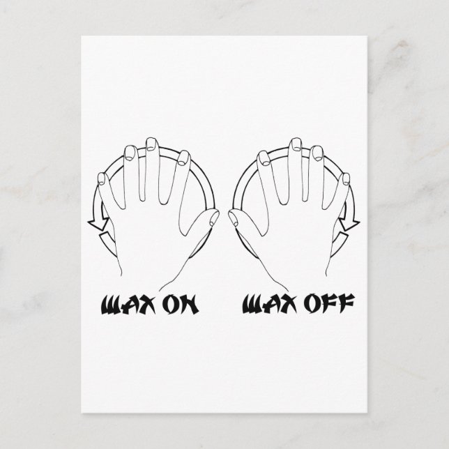 Cartão Postal cera no karatê (Frente)