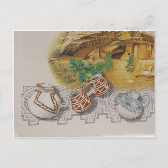 Cartão Postal Cerâmica Anasazi (Frente)