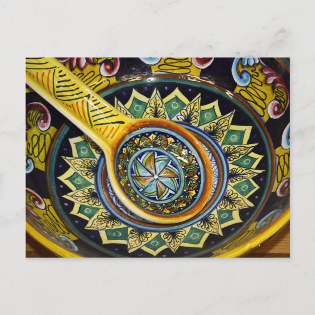 Cartão postal cerâmico italiano (Frente)