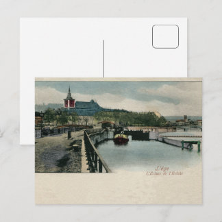 Cartão Postal cerca de 1900 Liège, o bloqueio bispado