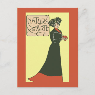 Cartão Postal Cerca de 1900 Vintage - Moda 2 das Mulheres Italia